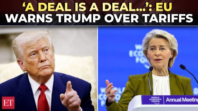 ‘US is making mistake’: EU chief confronts Trump over Greenland tariffs at Davos | WEF Summit 2026
