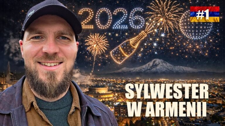 Najlepszy Sylwester w moim życiu 🤯 Armenia, Erywań, pokaz dronów i fajerwerki 🔥