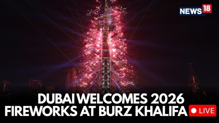 LIVE New Year 2026 | Dubai Welcomes 2026 With Dazzling New Year Fireworks At Burj Khalifa | N18G