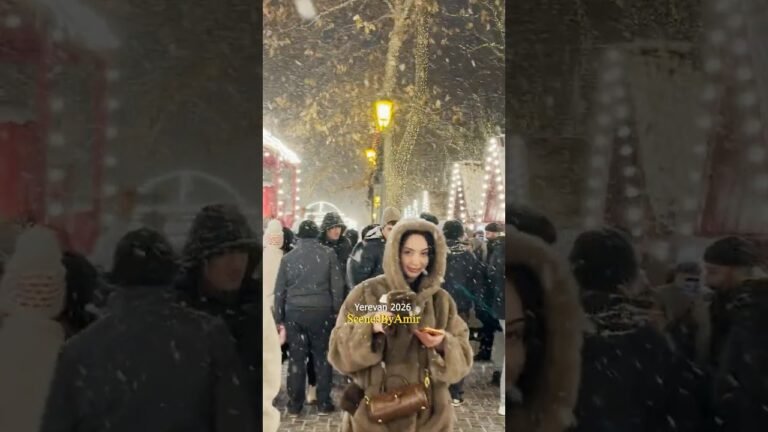 New Year 2026 in Snowy Yerevan ❄️✨