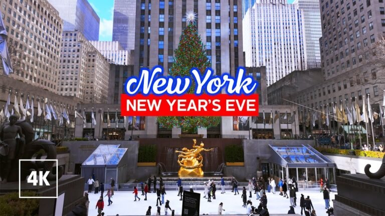 NYC New Year’s Eve Walk 🗽 New York Walking Tour 4K