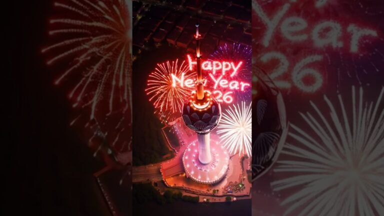 Happy New Year 2026 #srilanka #newyear2026 #lotustower #fireworks #lotustower