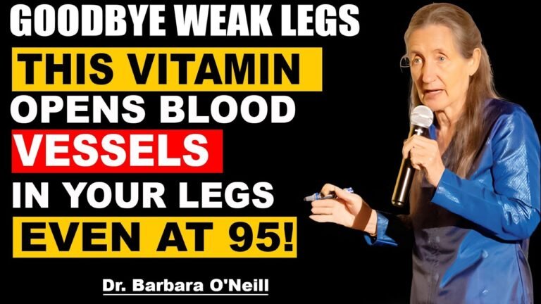 Seniors Over 60: Take These 3 Vitamins for Stronger Legs Fast | Barbara O’Neill