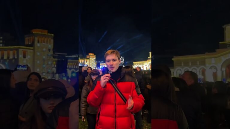 В Ереване зажглась ёлка 🌲 #армения #ереван