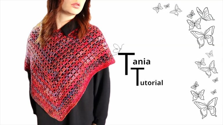 Poncho Armani @tania-tutorial #tessiland #crochet #tutorial