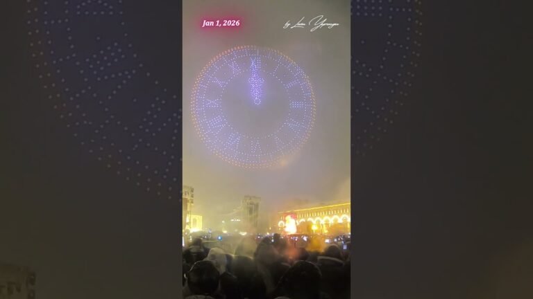 Yerevan’s New Year’s Eve Drone Show Left Everyone Speechless ✨ #yerevan #dronesshow ✨ 04