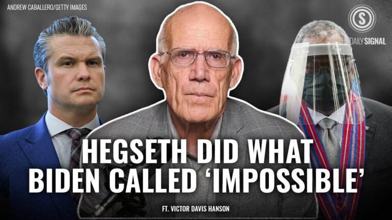 Victor Davis Hanson: Hegseth Did What Biden Called ‘Impossible’