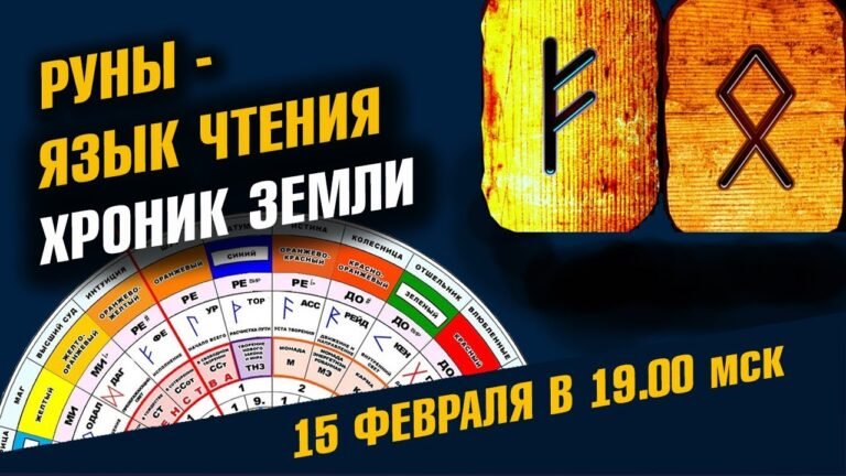 Руны – чтение Хроник Земли. С нуля для каждого.  Мастер-Класс 15 Февраля / Школа Асов