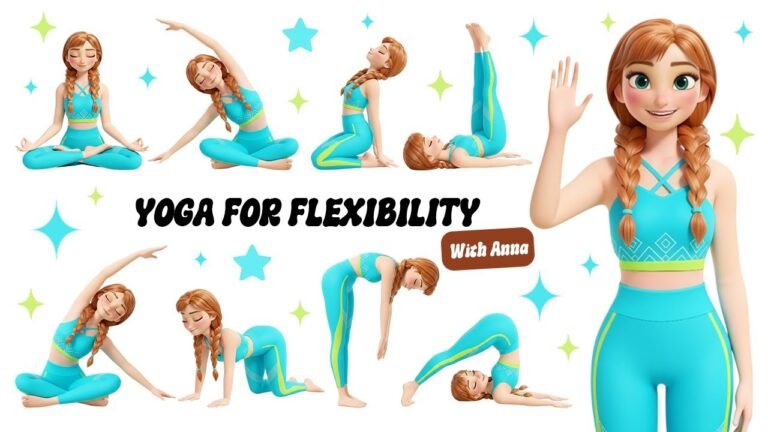 Yoga for Flexibility with Anna ❄️ Frozen Yoga for Kids ❄️ Brain Break Yoga | Yoga With Frozen