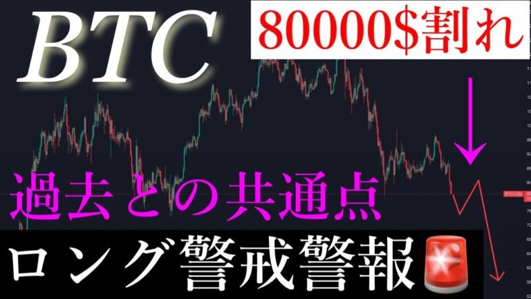 ⚠️全員売れ！ロング勢全員大損の危機。BTCUSD/ビットコイン